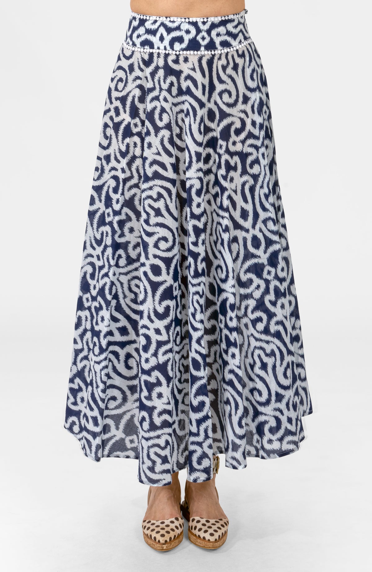 Sexy Summer Skirt - Arabesque Navy