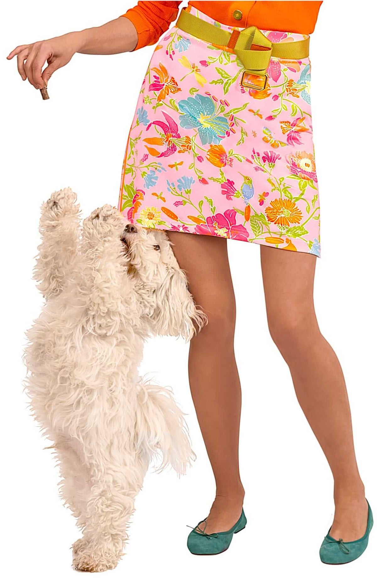 Jersey Skippy Skort - Birds &amp; the Bees - Final Sale Palepink