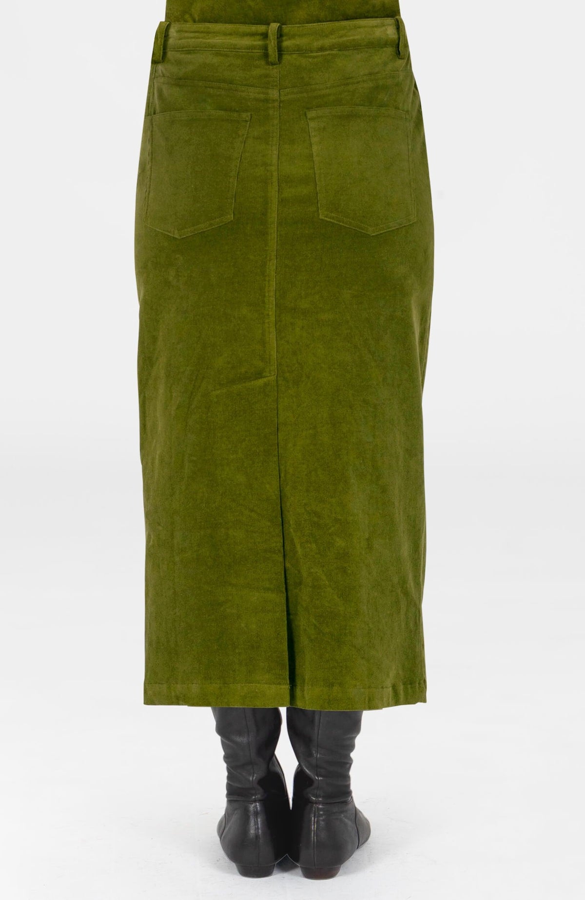 Sleek Skirt - Corduroy Olive