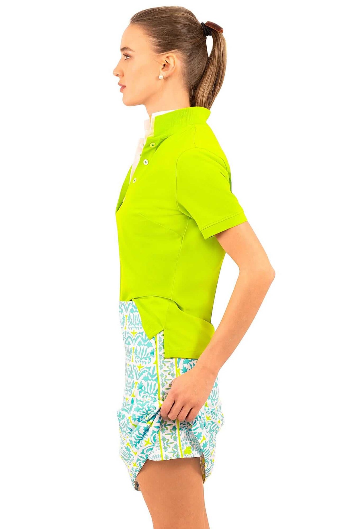 Jersey Skippy Skort - East India - Final Sale Turq Lime