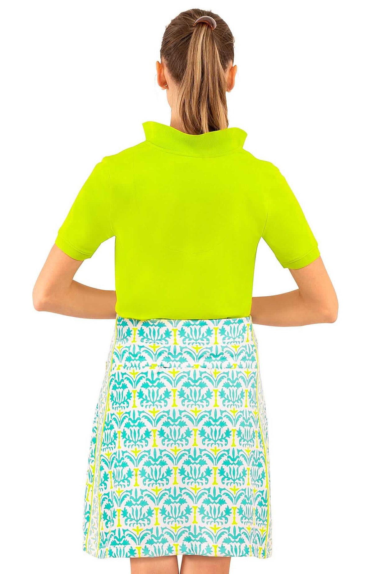 Jersey Skippy Skort - East India Turq Lime