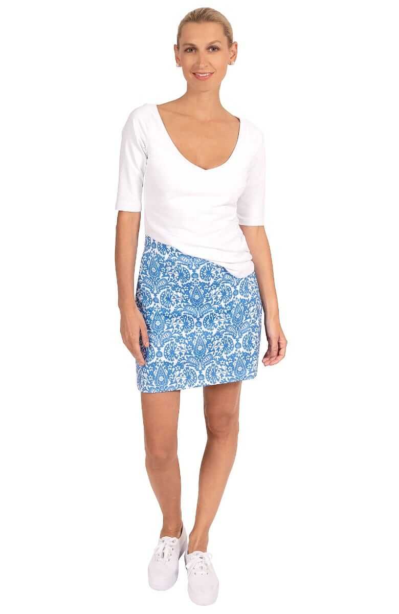 Jersey Skippy Skort - East India - Final Sale Blues