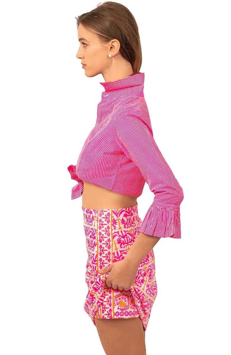 Jersey Skippy Skort - East India - Final Sale Pink Orange