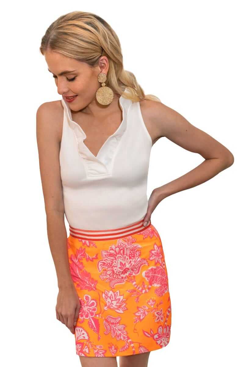 Skippy Skort - Glorious Orange Pink