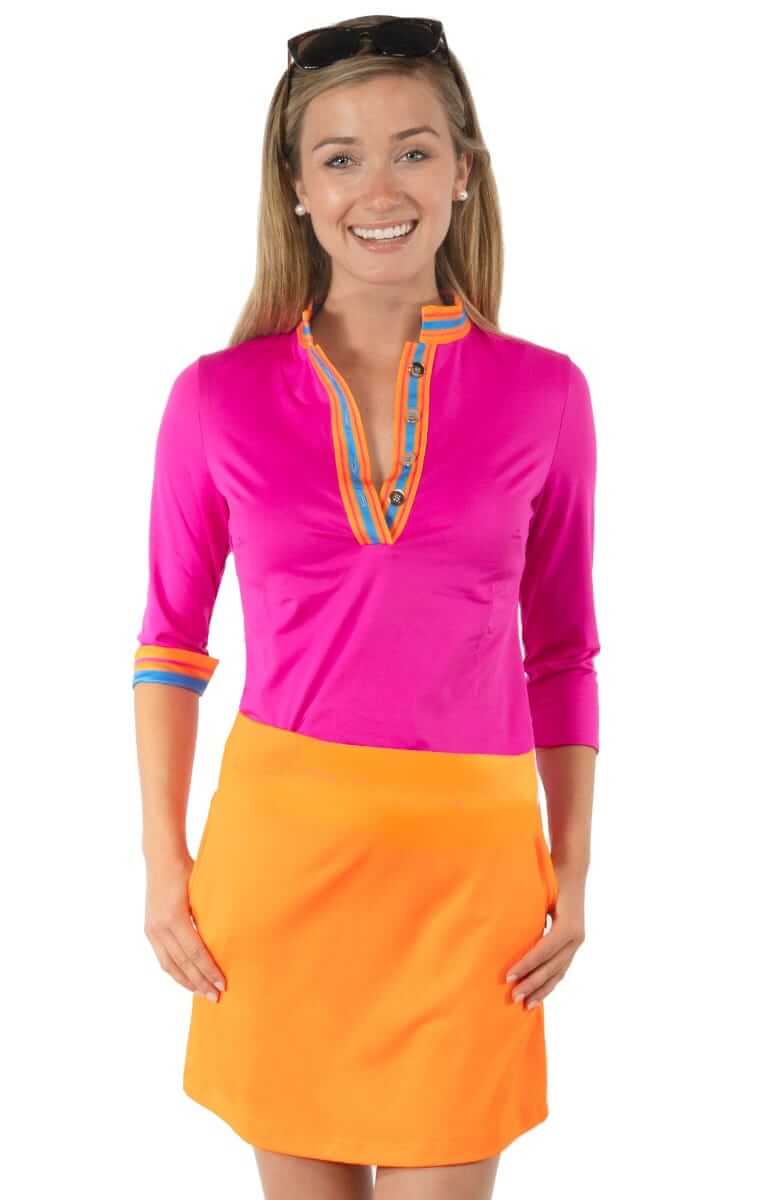 Jersey Skippy Skort - Solid Orange