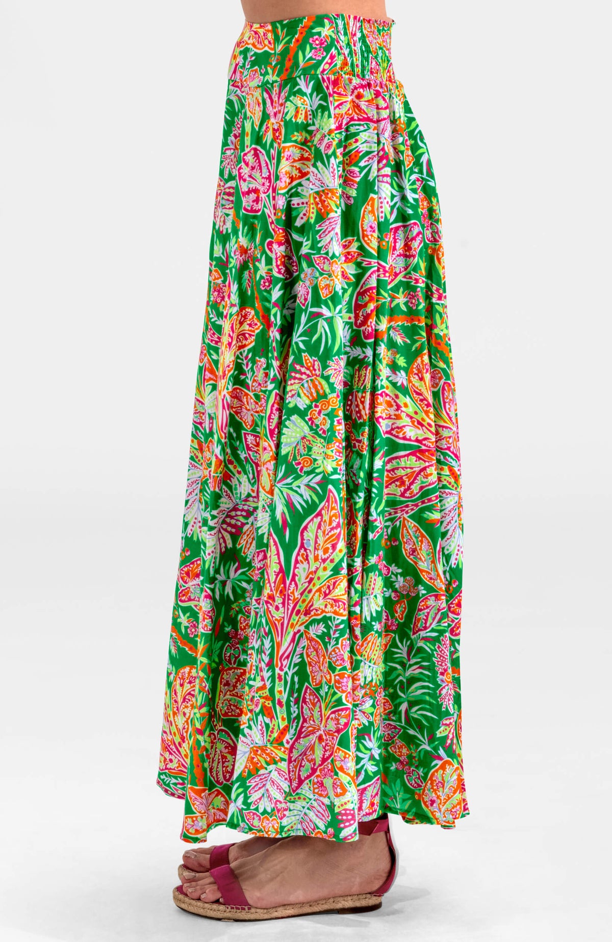 Sexy Summer Skirt - Vintage Vines Kelly