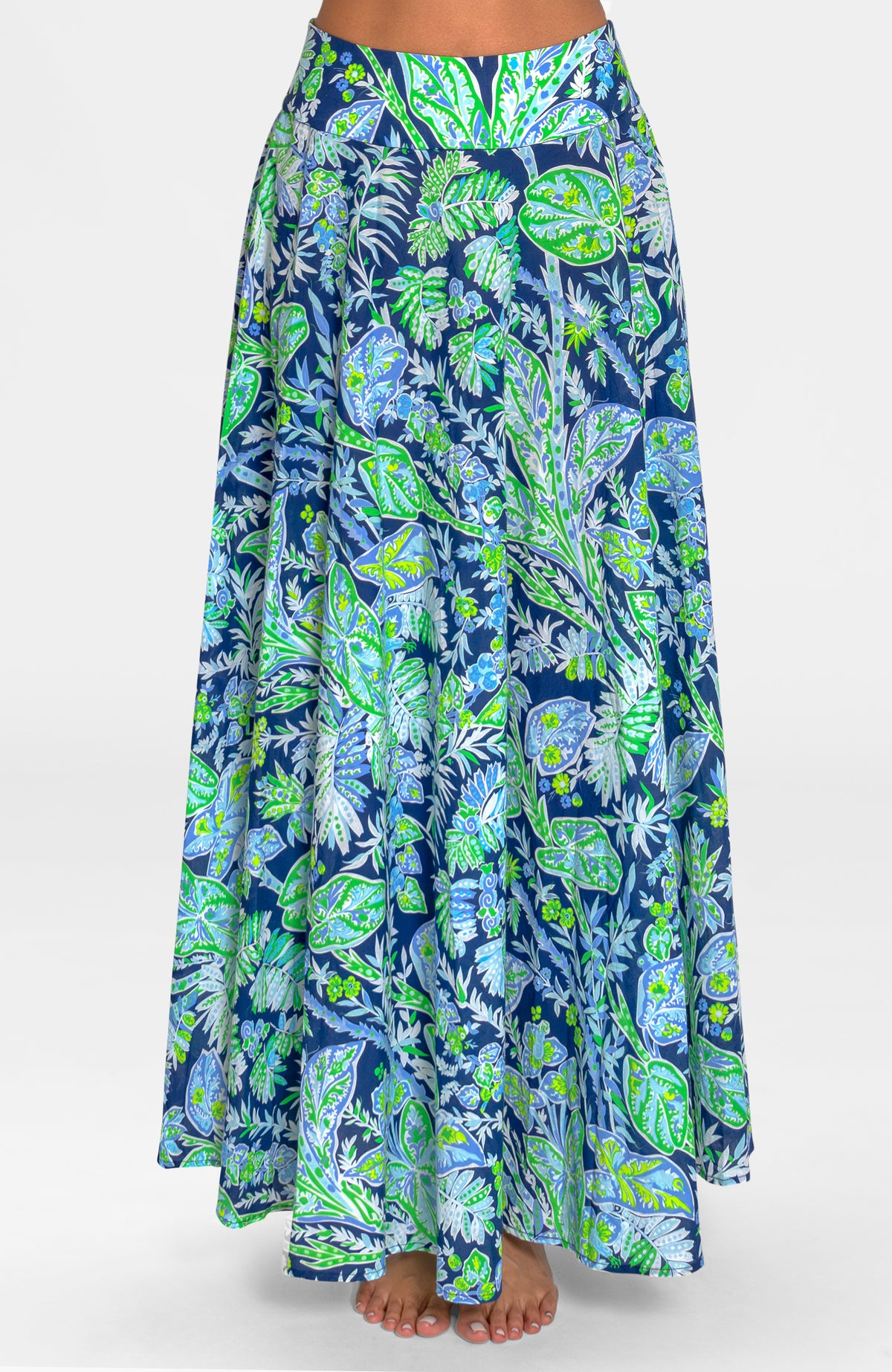 Sexy Summer Skirt - Vintage Vines Navy