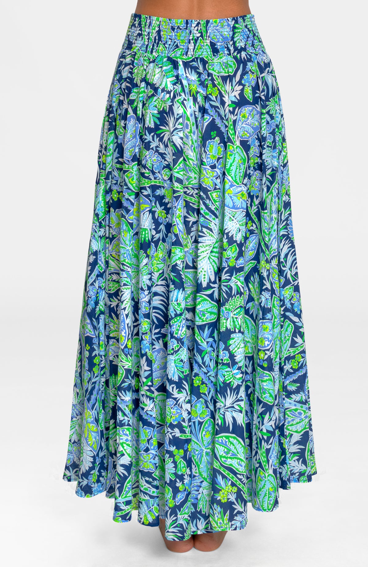 Sexy Summer Skirt - Vintage Vines Navy