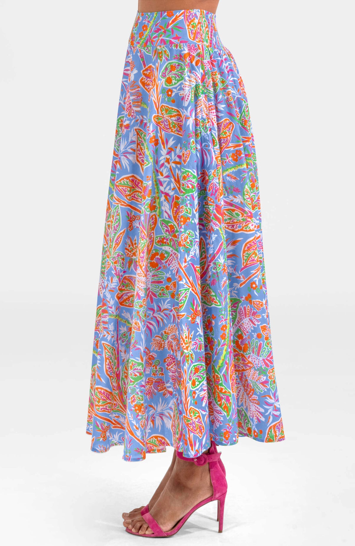 Sexy Summer Skirt - Vintage Vines Periwinkle