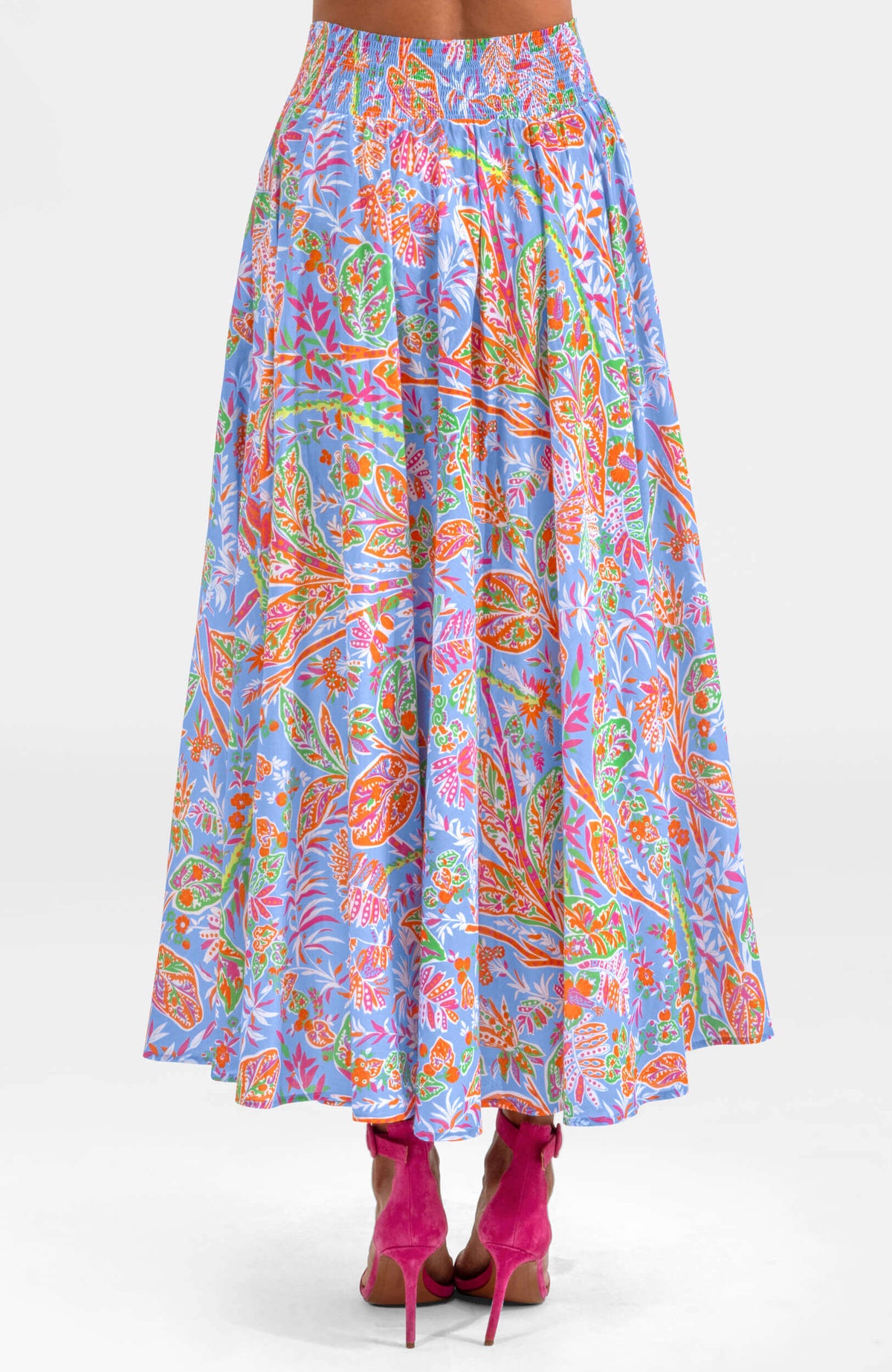 Sexy Summer Skirt - Vintage Vines Periwinkle