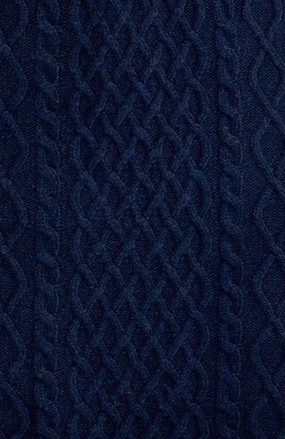 Irish Knit Skirt Navy