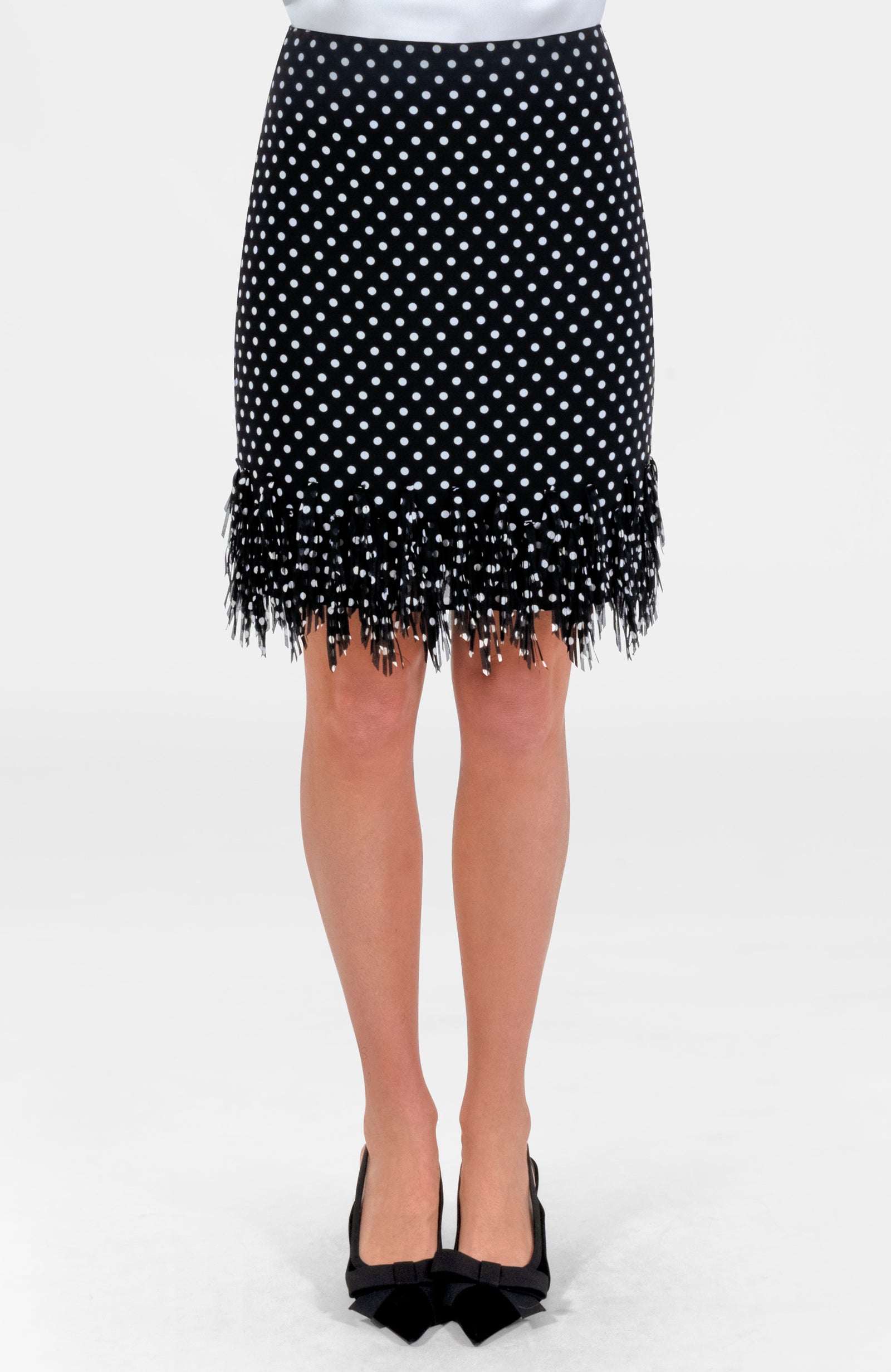 Tango Skirt- Polka Dot Black