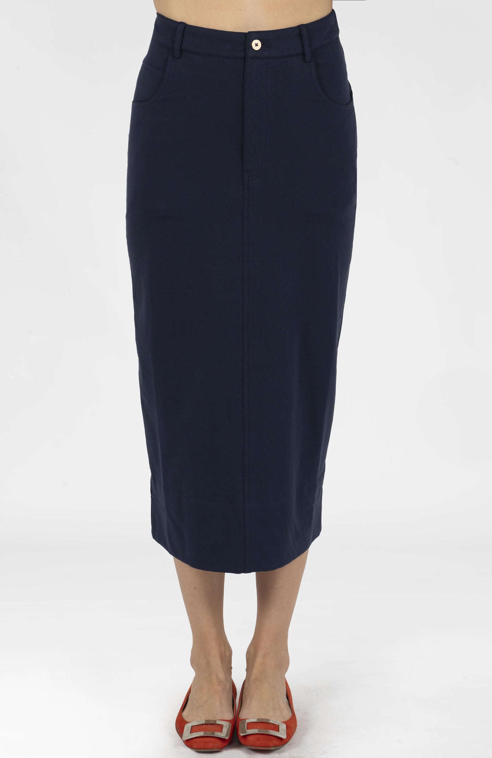 Jetting Sleek Skirt Navy