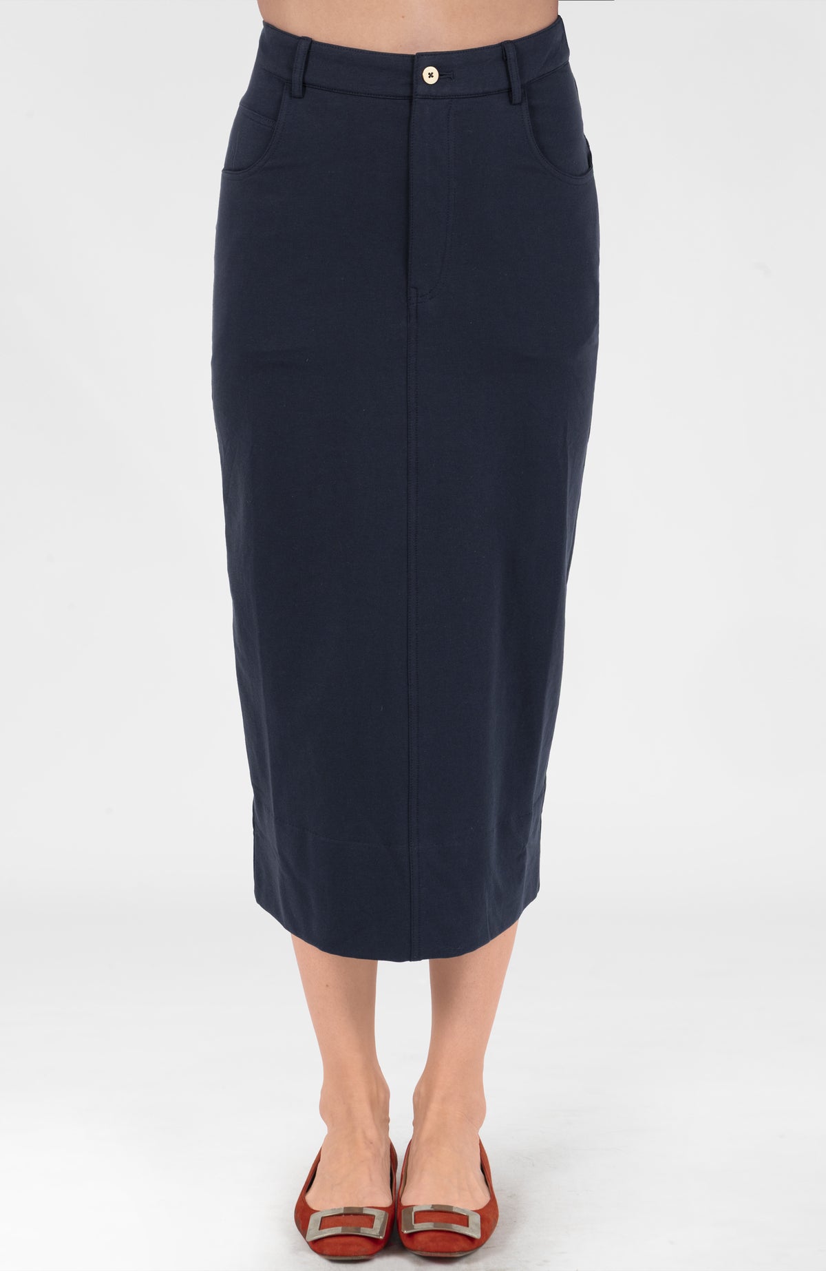Weekender Pencil Skirt Navy