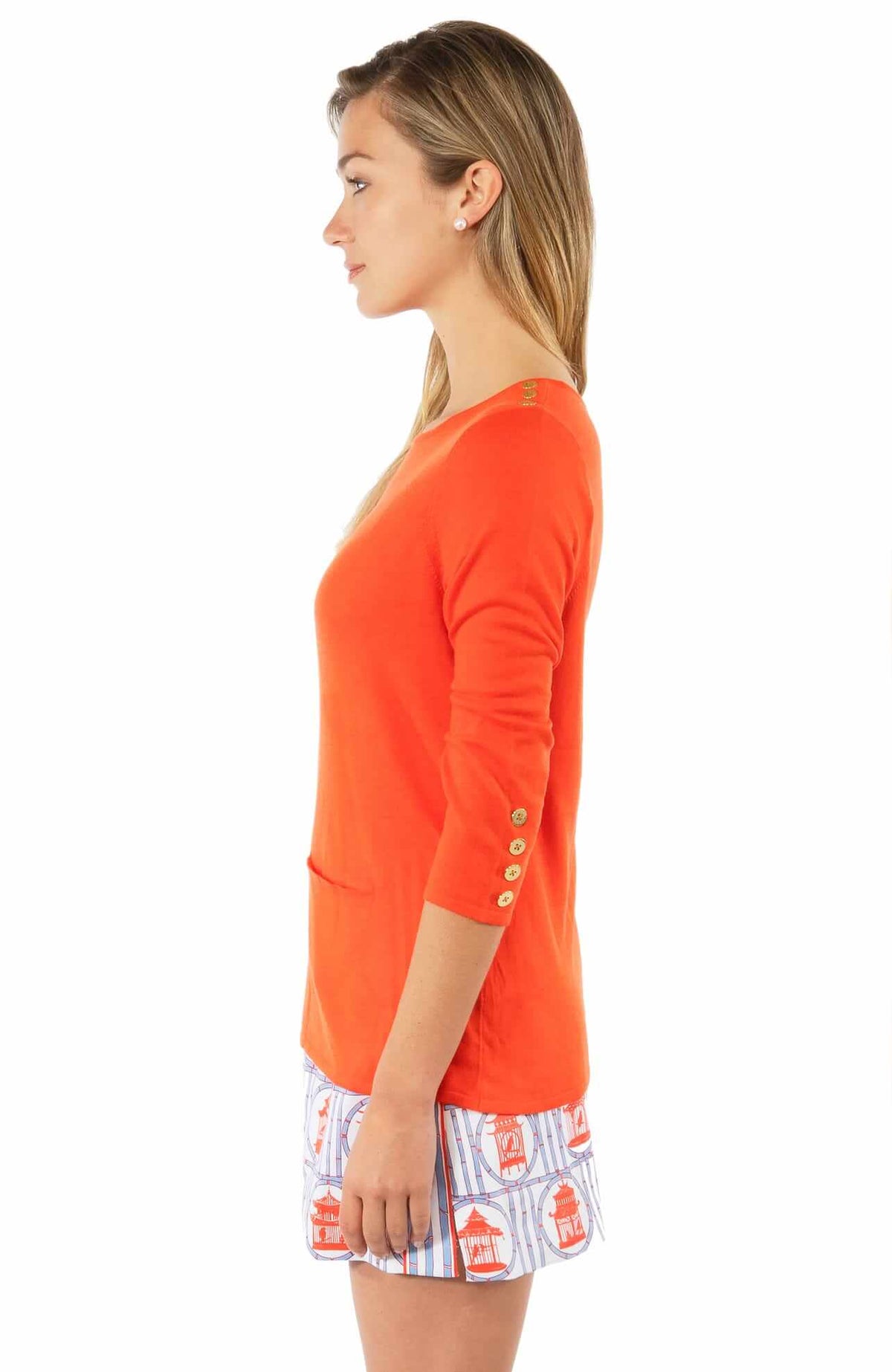 Polly Pocket Sweater - Final Sale Orange