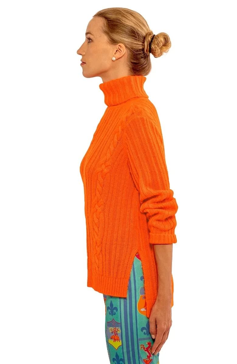 Cable Car Sweater Orange