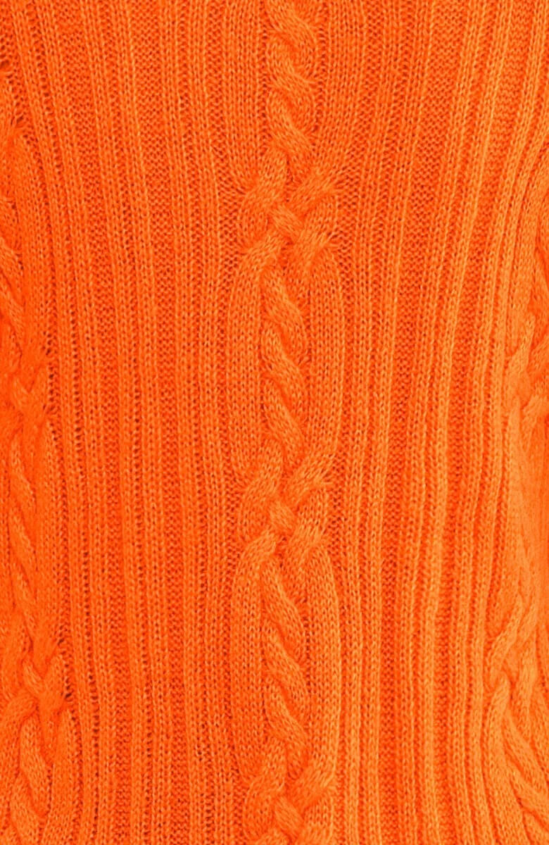 Cable Car Sweater Orange