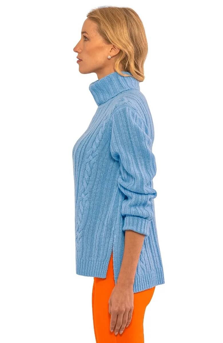 Cable Car Sweater Periwinkle