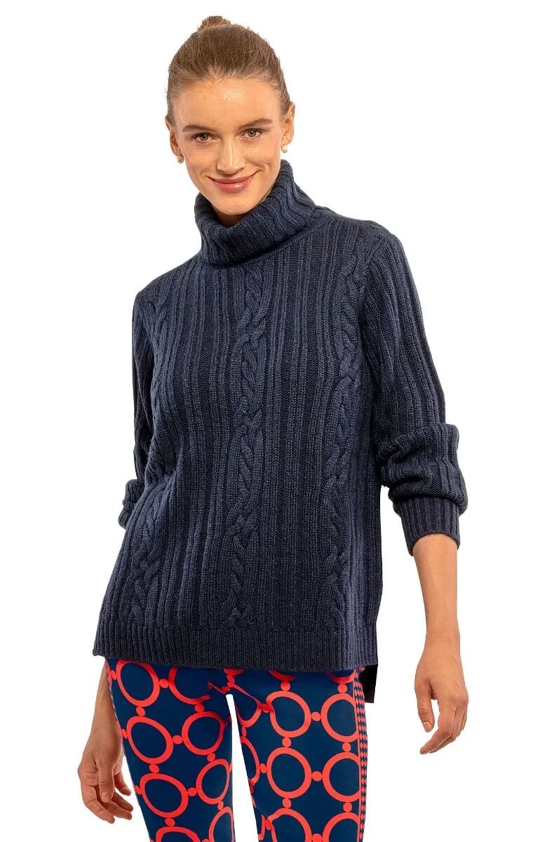 Cable Car Sweater Navy