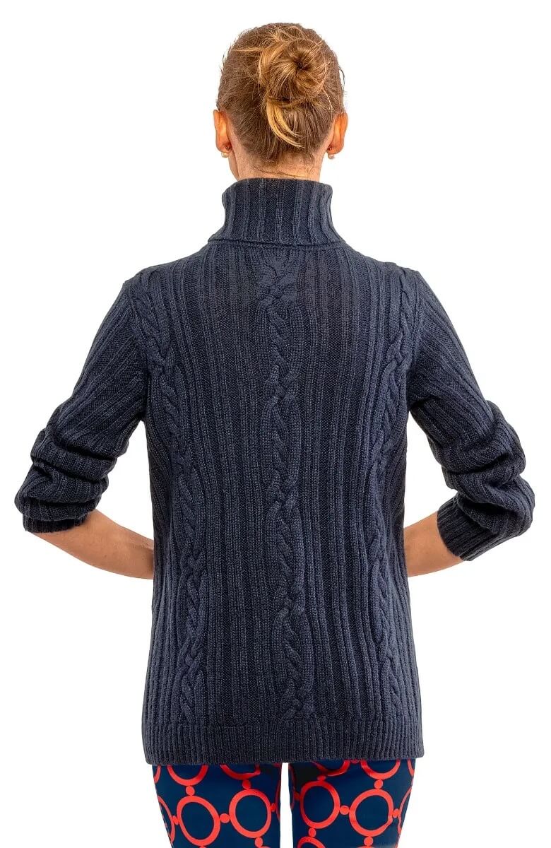 Cable Car Sweater Navy