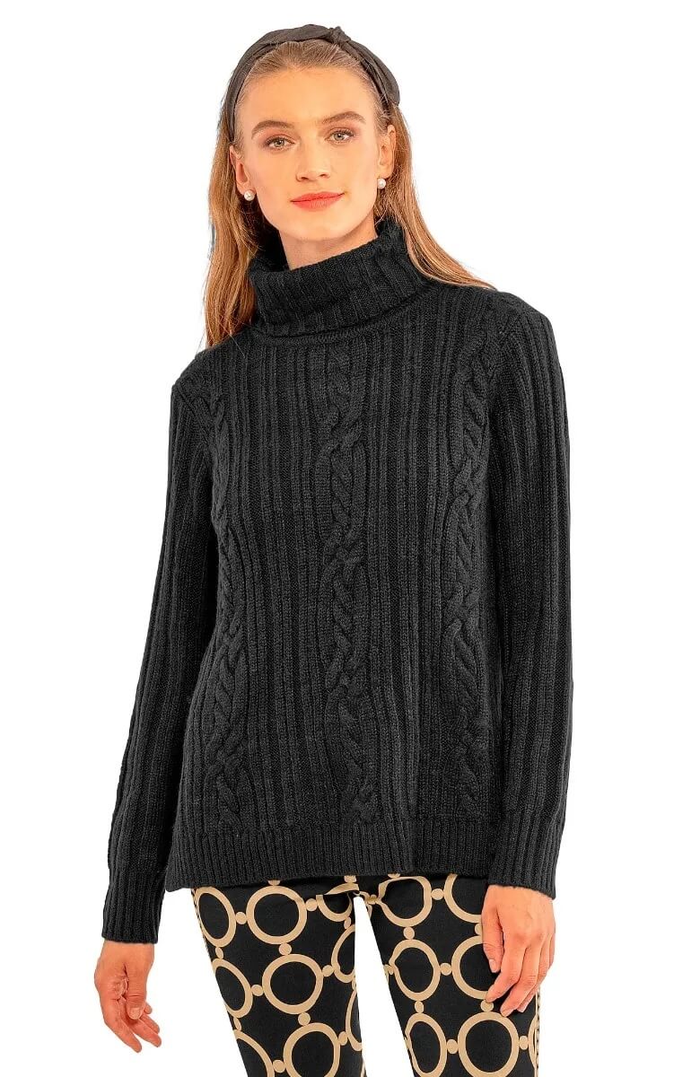 Cable Car Sweater Black