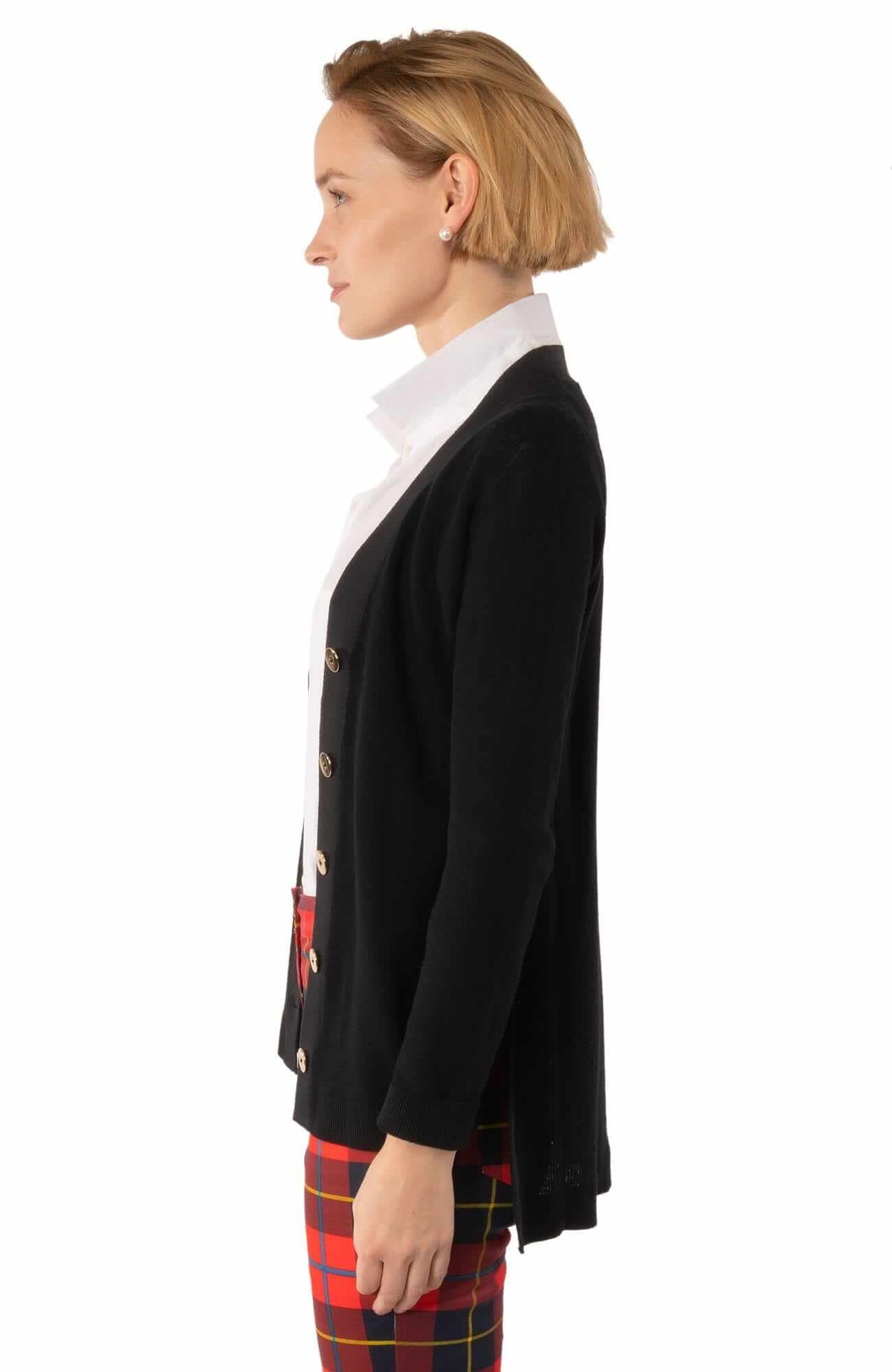 Grosgrain Heaven Cardigan Black