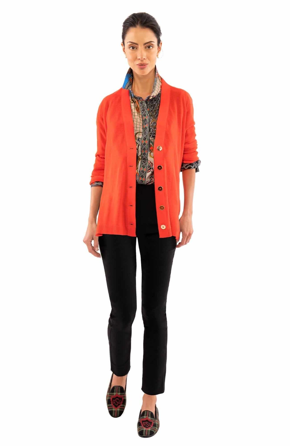 Grosgrain Heaven Cardigan Burnt Orange