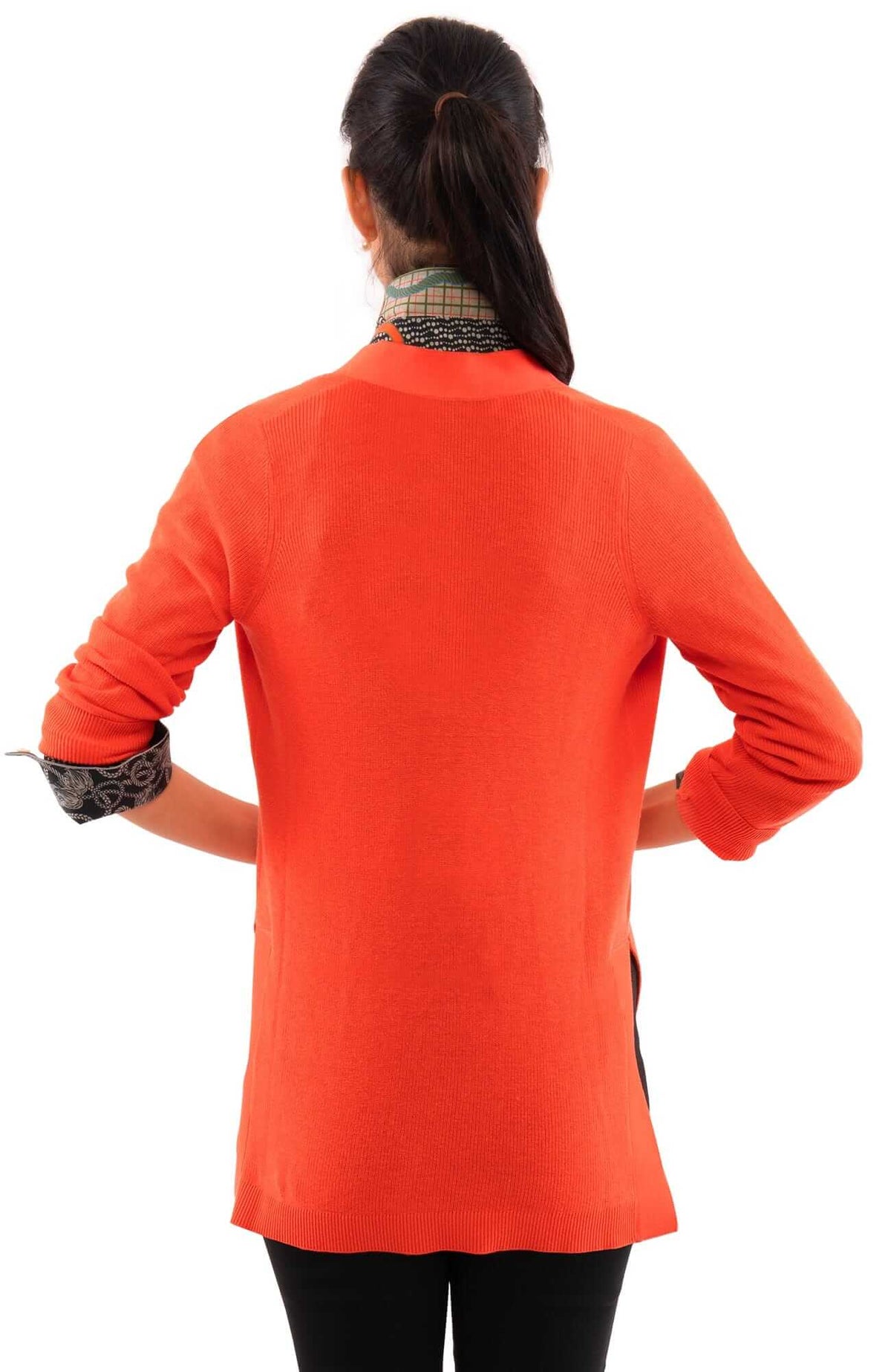 Grosgrain Heaven Cardigan Burnt Orange