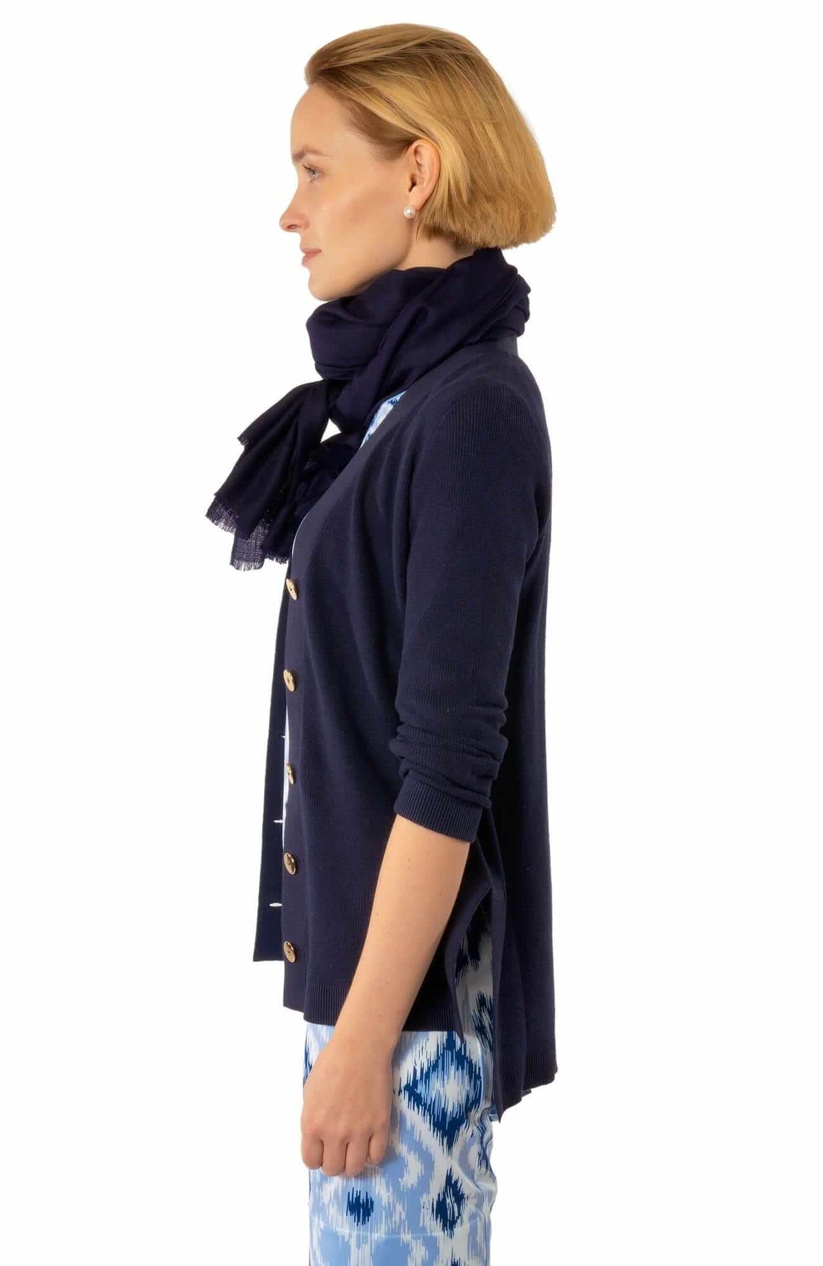 Grosgrain Heaven Cardigan Navy