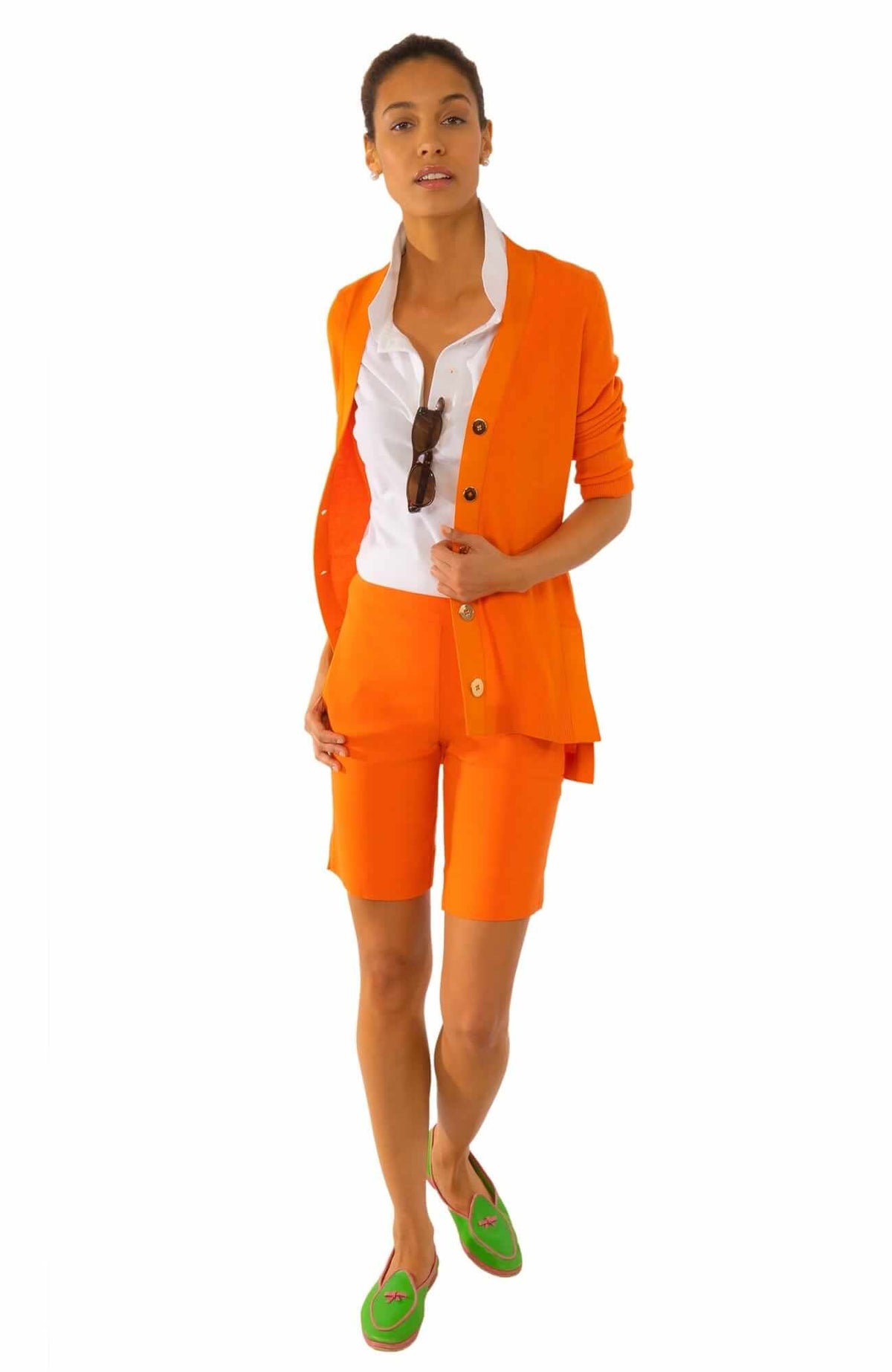 Grosgrain Heaven Cardigan Orange