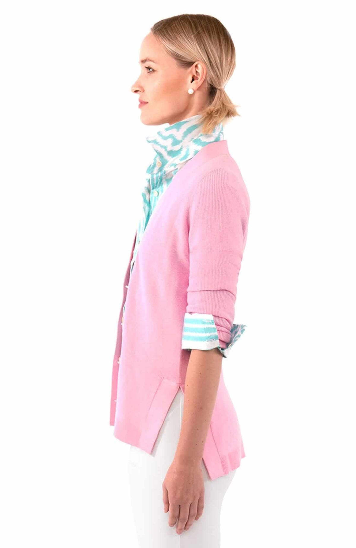 Grosgrain Heaven Cardigan Pale Pink