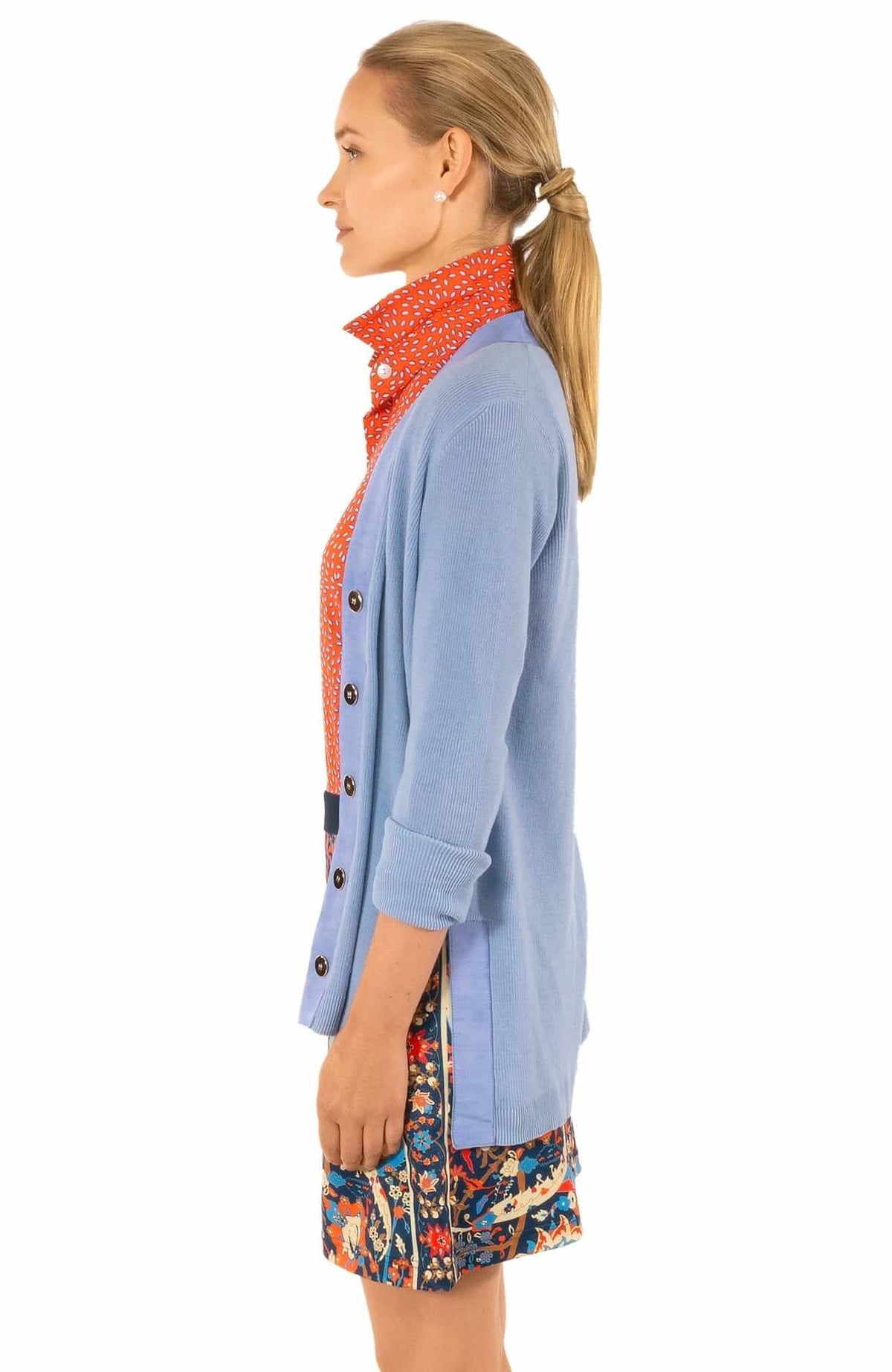 Grosgrain Heaven Cardigan Periwinkle