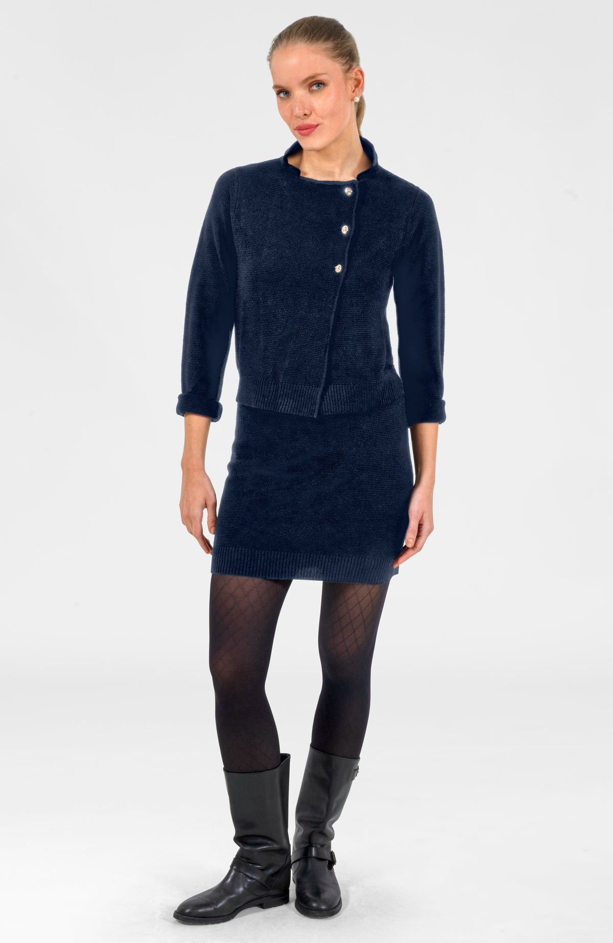 Lock It Up Mini Skirt Navy