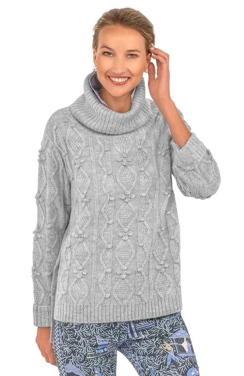 Knot Enough Sweater Light Grey