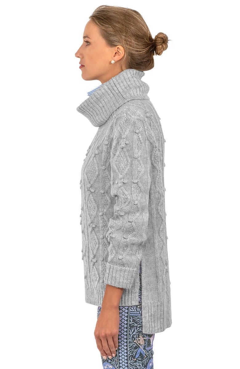 Knot Enough Sweater Light Grey