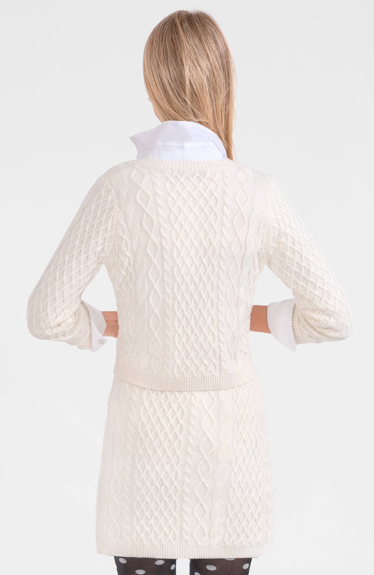 Irish Knit Cardigan Creme