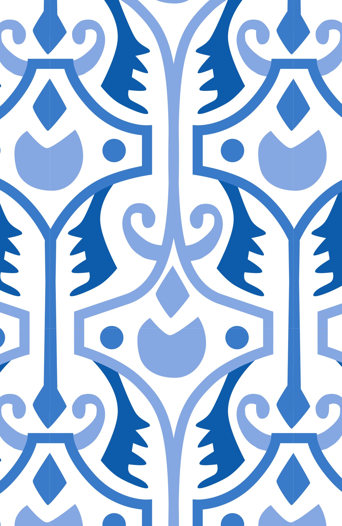 Silk Embroidered Tunic - Smell The Roses Blues