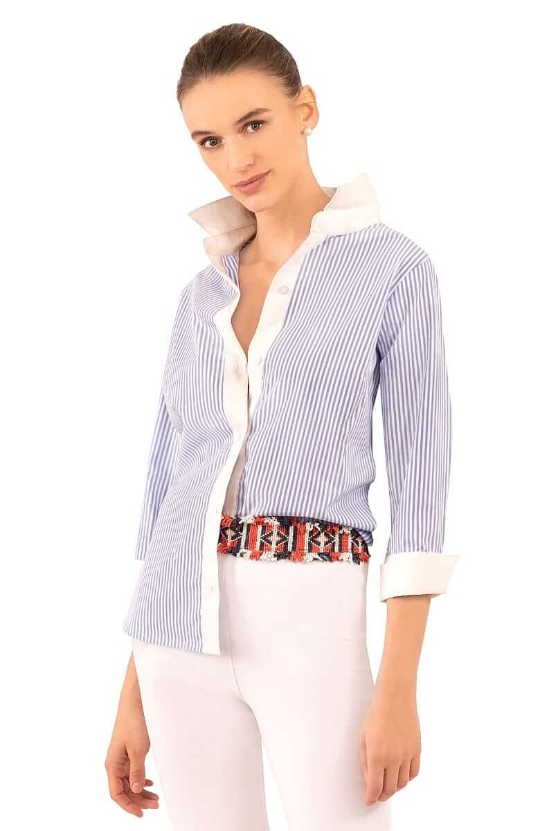 Boyfriend Shirt - Studio 54 Periwinkle