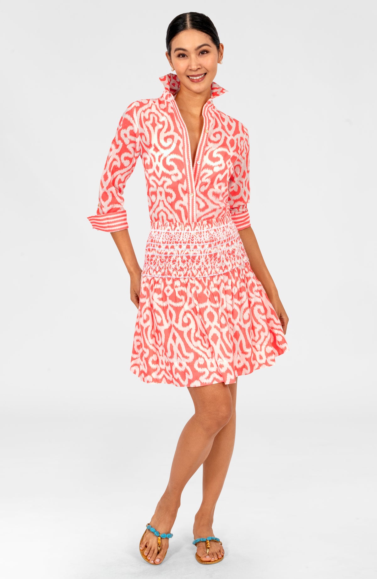 Boyfriend Shirt - Arabesque Melon