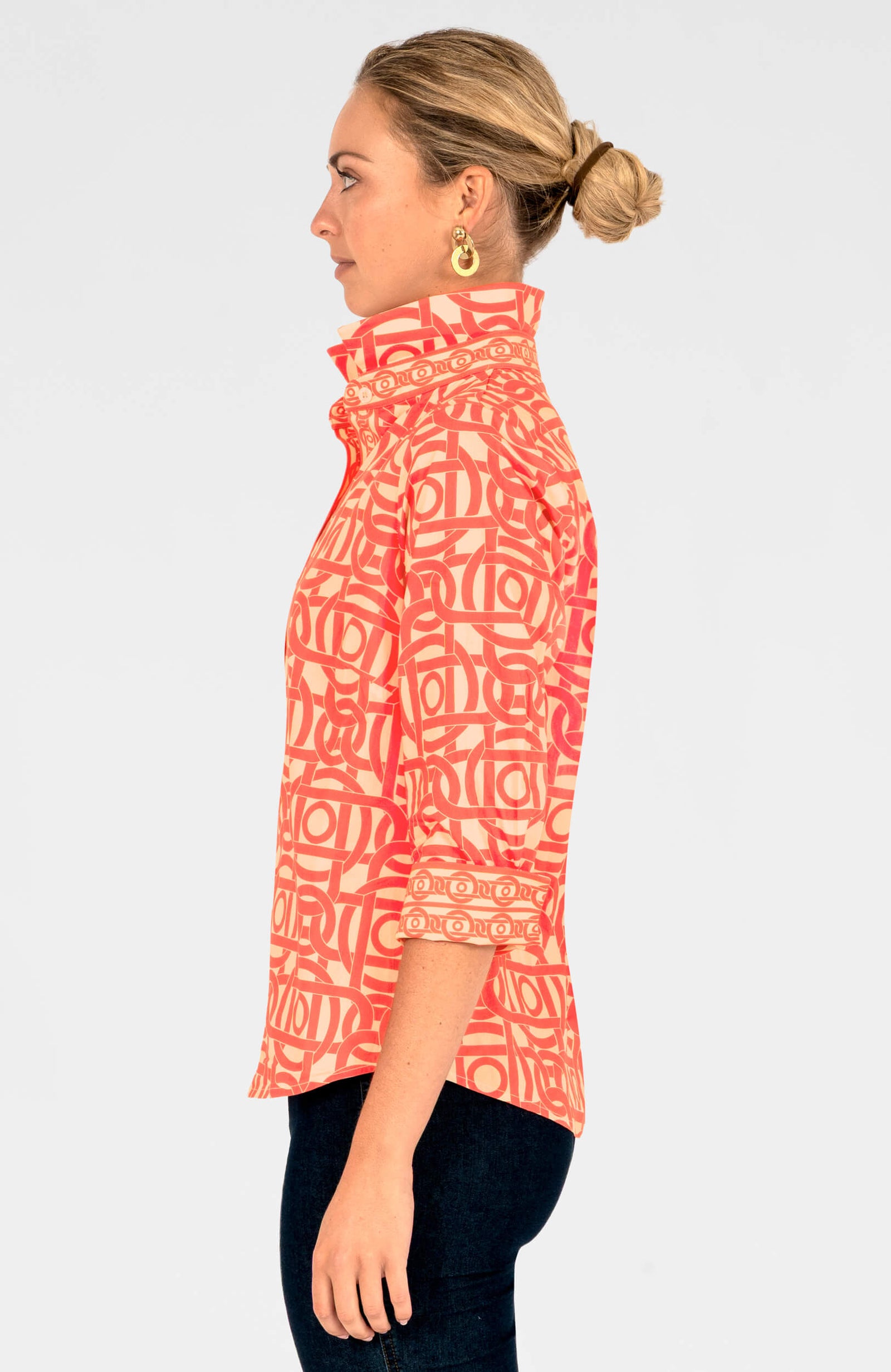 Boyfriend Shirt - Aubazine Coral