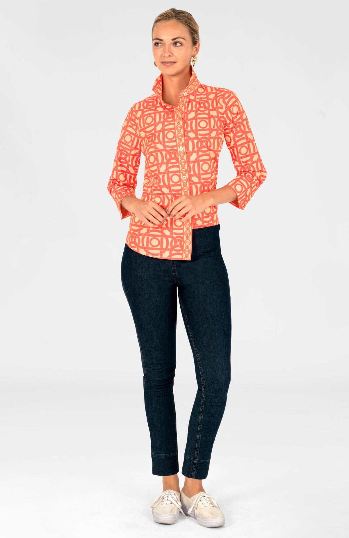 Boyfriend Shirt - Aubazine Coral