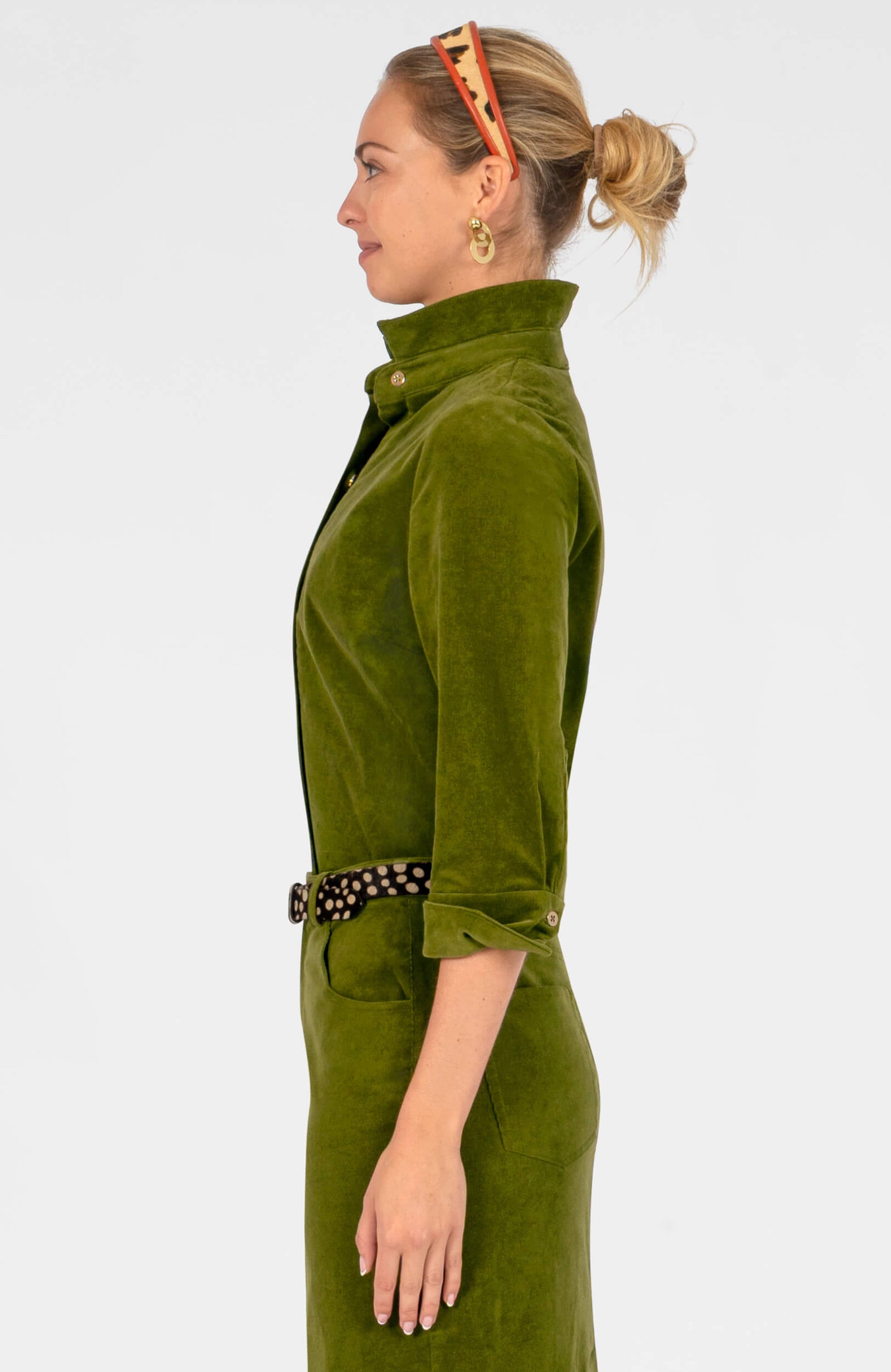 Boyfriend Shirt - Corduroy Olive