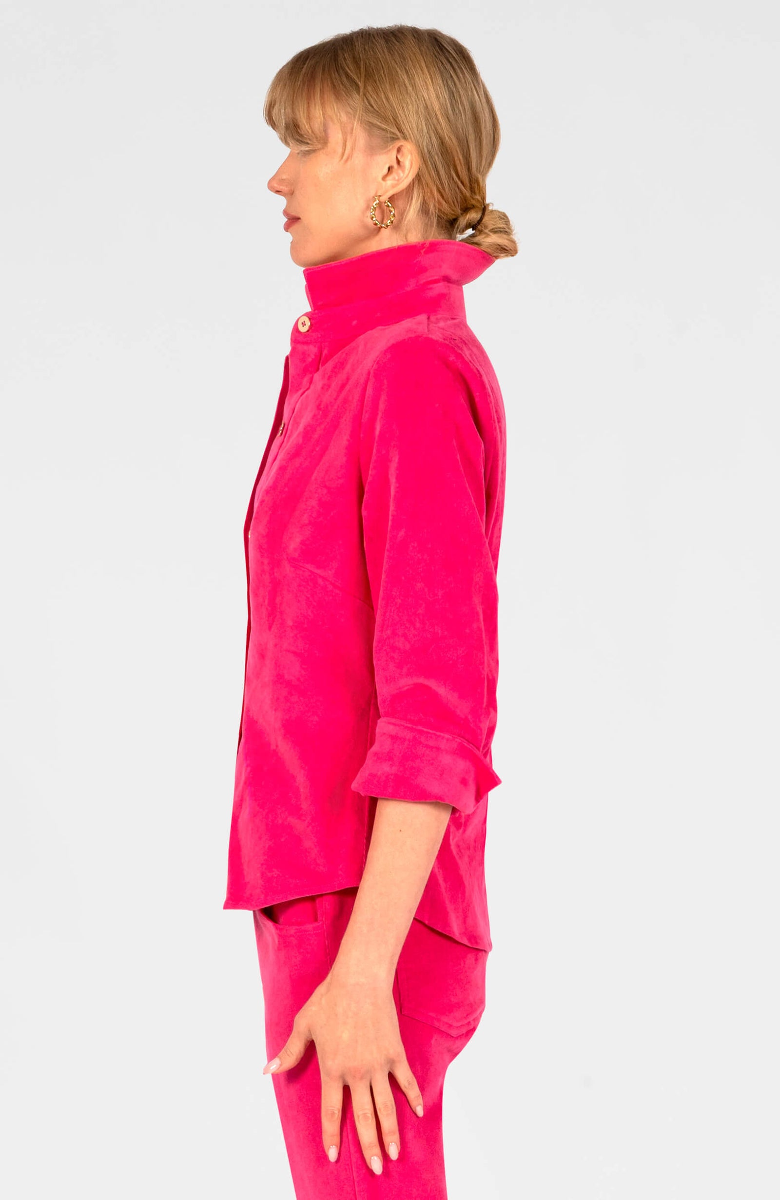Boyfriend Shirt - Corduroy Pink
