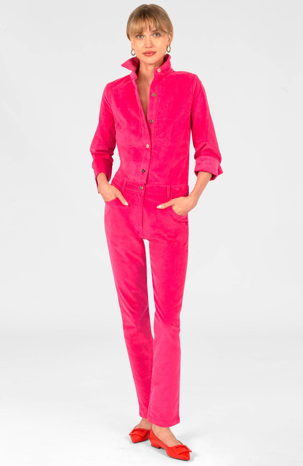 Boyfriend Shirt - Corduroy Pink