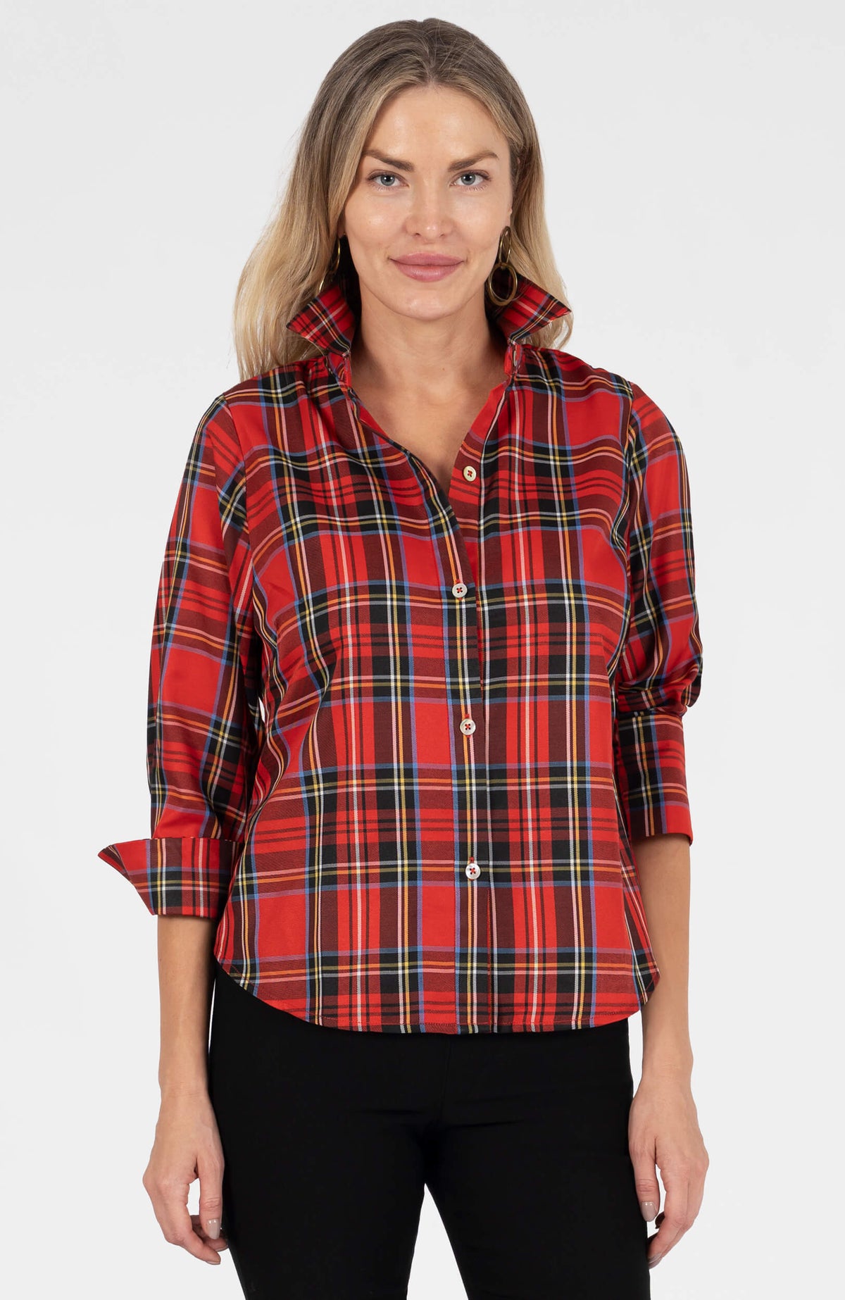 Boyfriend Shirt Duke Of York Red Multi