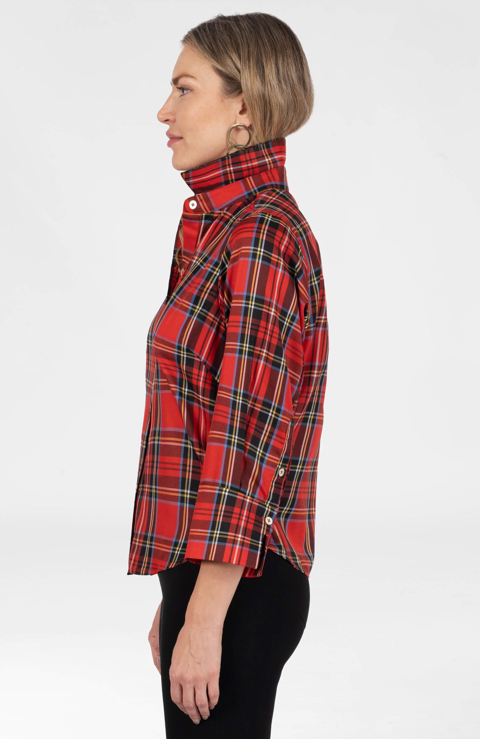 Boyfriend Shirt Duke Of York Red Multi Red Multi