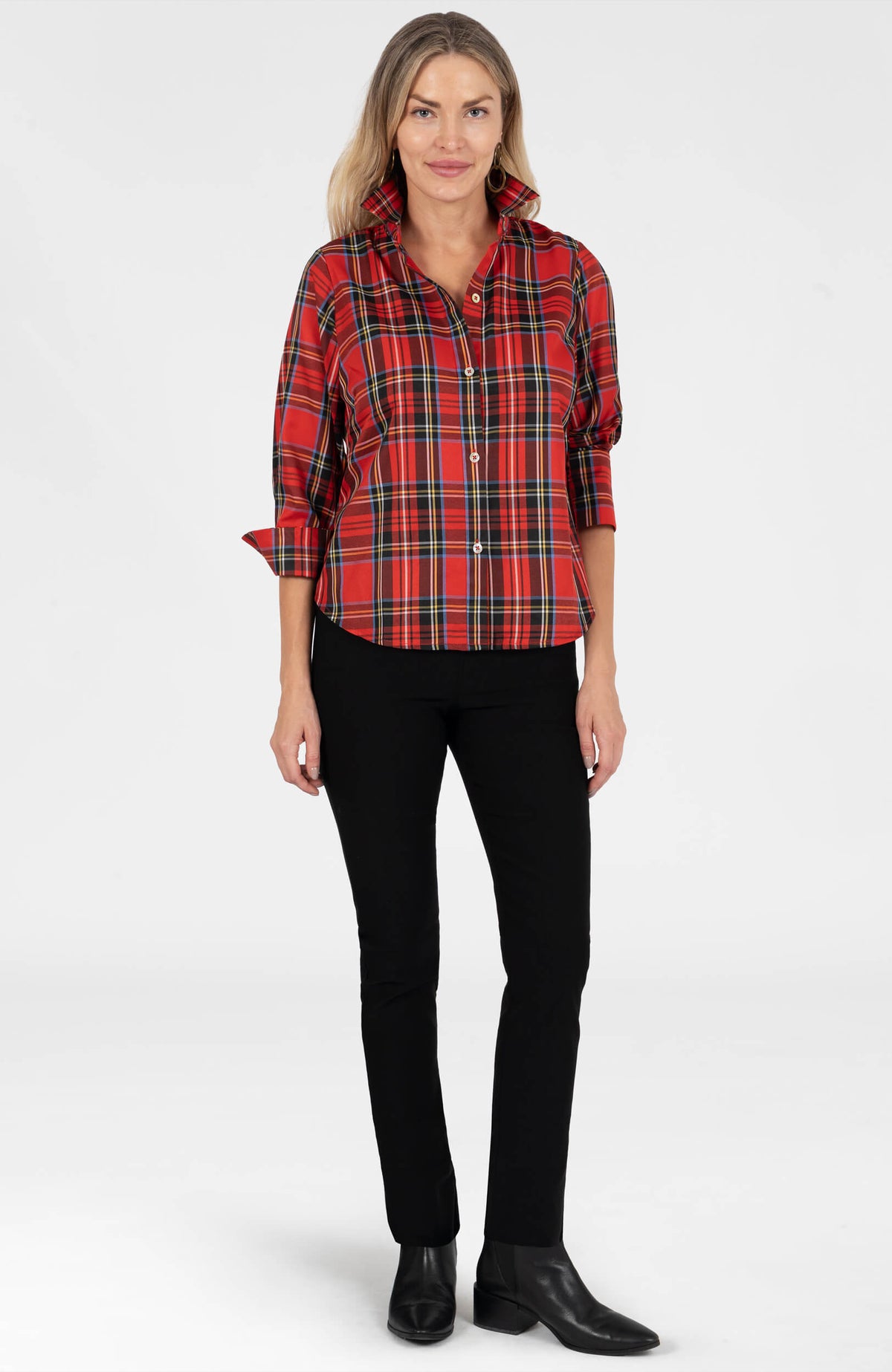 Boyfriend Shirt Duke Of York Red Multi