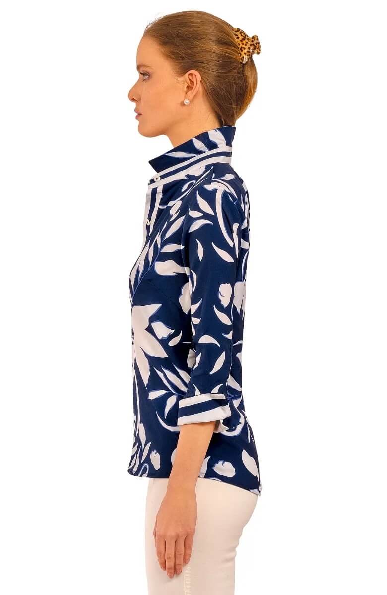 Boyfriend Shirt - Full Bloom Navy