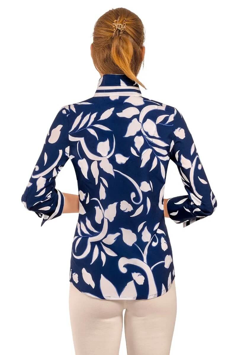 Boyfriend Shirt - Full Bloom Navy