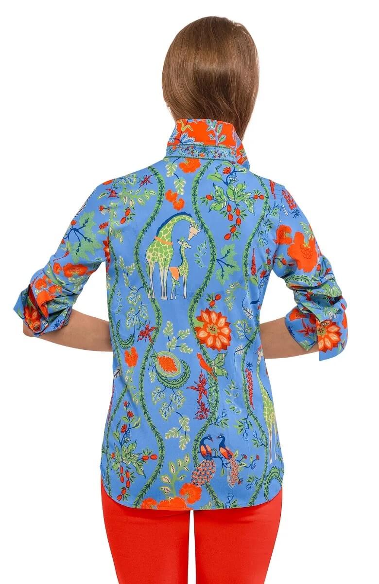 Boyfriend Shirt - Jungle Symphony Brights